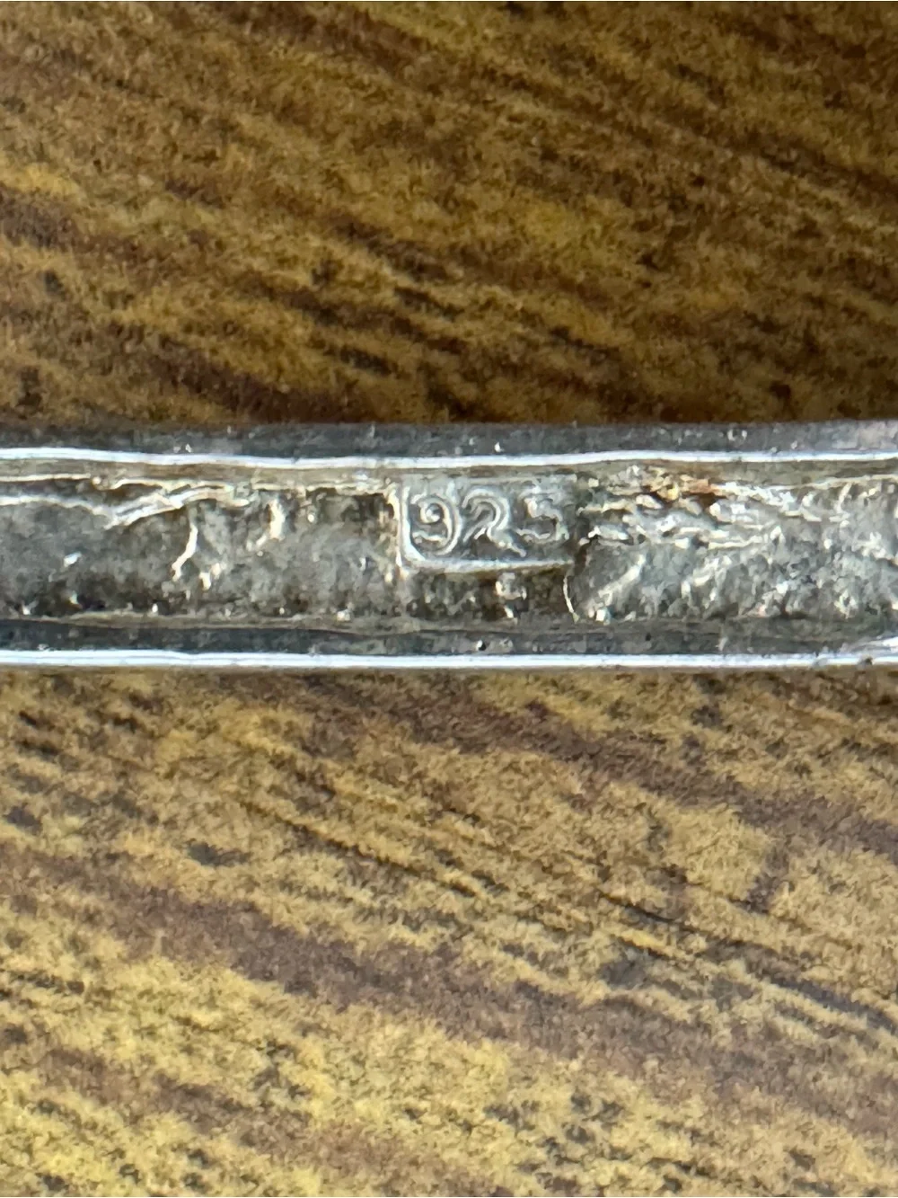 Vintage NAN 925 Sterling Silver‎ Channel Set CZ Hinged Bangle Bracelet 16g